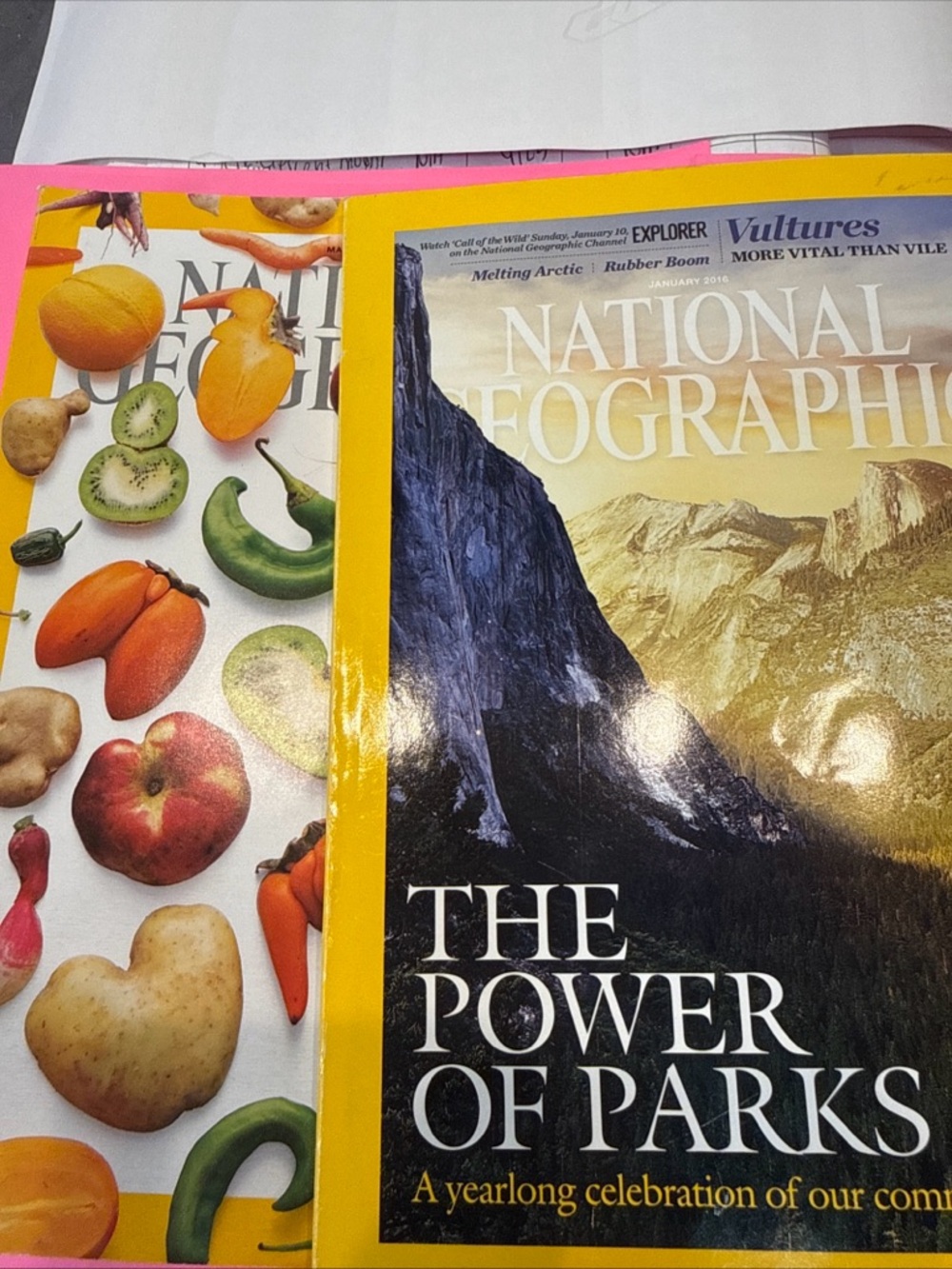 JANUARY AND MARCH 2016 national geographic nat geo magazines